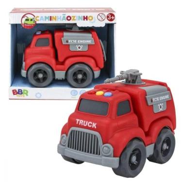 Imagem de Caminhaozinho de Bombeiro Infantil com Som e Luz Bbr R2988