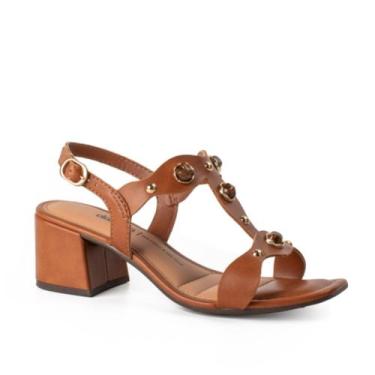 Imagem de Sandália Feminina Verão Moda Y9581 Dakota - Marrom, 37