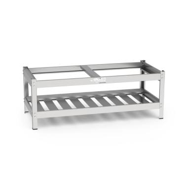 Imagem de Bancada de Apoio Aberta BACE1525 Inox 430 para Chapa CHEXP1525 Cozinha Profissional Red Chameleon