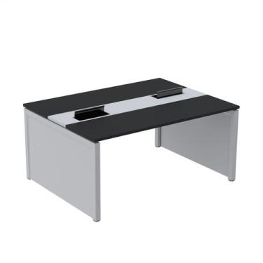 Imagem de Estação de Trabalho Mesa Plataforma Escritório Dupla para 2 Pessoas co