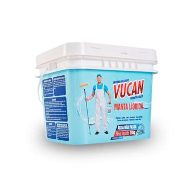 Imagem de Vucan - Impermeabilizante Líquido Manta Líquida de Alta Performance para Parede, Concreto, Argamassa, Telhas de Metal e Lajes - Balde de 18kg - Branco