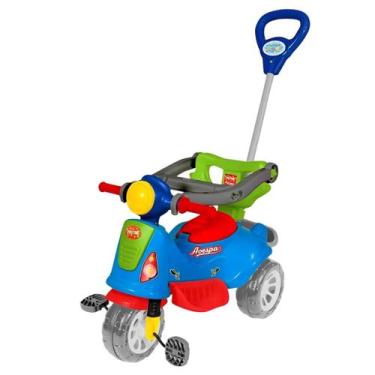 Imagem de Motoca Infantil Pedal E Passeio Triciclo Avespa Suporta 25kg - Maral, 