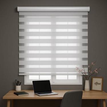 Imagem de Persiana Double Vision Sunny 120larg x 160alt com bandô - Top Flex, Br