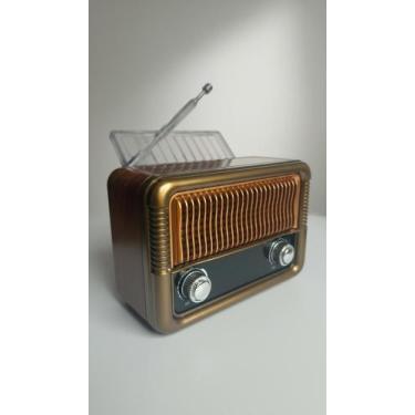 Imagem de Rádio Retrô AM/FM Bluetooth Solar USB - Congratulations Store
