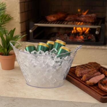 Imagem de Kit 2 Champanheira Diamond Cristal com Alça 15 Litros - Xplast