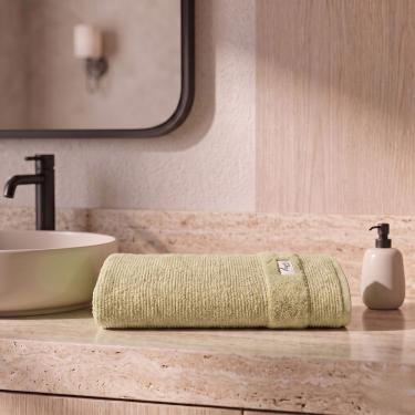 Imagem de Toalha de Rosto Maria Tereza 46x80CM 100% Algodão 410g-m2 Macia e Absorvente Branco LM Peter