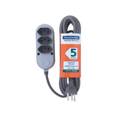 Imagem de Extensão Múltipla 3 Tomadas 2P+T 10 A 250 V Tramontina 5 m
