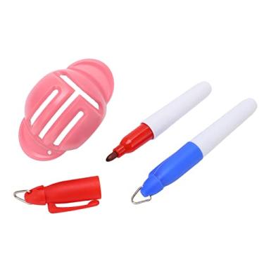 Imagem de Dispositivo de desenho de linha de golfe, marcador de linha de bola de golfe Plástico prático Símbolos de identificação exclusivos para melhor alinhamento(cor de rosa)