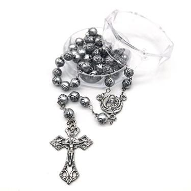 Imagem de TERÇO DE BOTÕES DE ROSAS SANTA TERESINHA