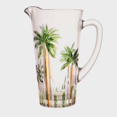 Imagem de Jarra 1,2 L de cristal de chumbo Palm Tree Handpaint Wolff - 28150