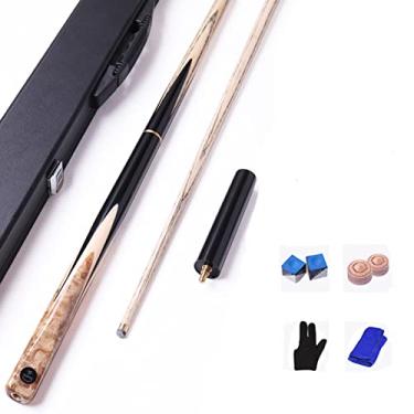 Imagem de LIUHD Tacos de bilhar para tacos de bilhar, taco de sinuca de 57 cm com acessórios de extensão de 15 cm, bastões de bilhar com ponta de 10 mm, 11 mm, conjunto de palitos de piscina para sala de jogos, bilhar, bar, encaixotado, 10 mm