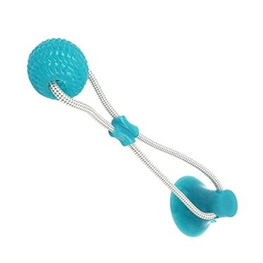 Imagem de Brinquedo de puxar para cães com ventosa, brinquedos de mordida molar para animais de estimação | mastigadores de limpeza de dentes para cães de médio e pequeno, treinamento de agilidade