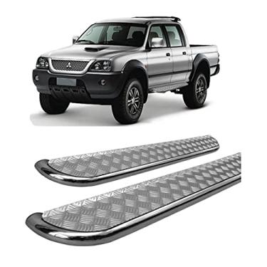 Imagem de Estribo L-200 SPORT/OUTDOOR Chapa Cromada Cabine Dupla