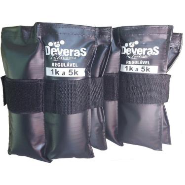 Imagem de Tornozeleira Peso Ajustável 1 kg até 5 kg - Caneleira 5 kg Peso para Academia
