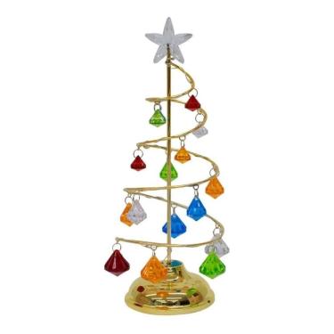 Imagem de Luminária Árvore Natal 27cm - Enfeite Natalino