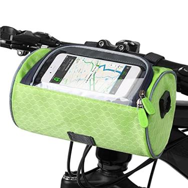 Imagem de Wemay Bolsa de guiador de bicicleta à prova d'água Bolsa frontal de bicicleta Touchscreen suporte de telefone Bolsa de ombro Bolsa de ombro MTB Bolsa de armazenamento para ciclismo Pannier