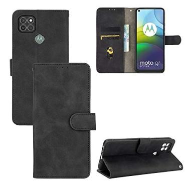 Imagem de YUNCHAO Caixa de telefone Para Motorola Moto G9 Power Cor Sólida Sensibilidade à Pele Fivela Magnética Textura Flip Horizontal PU Couro com Suporte e Slots para Cartões e Carteira capa para celu