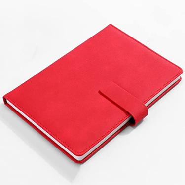 Imagem de A5 notebook engrossado bloco de notas trabalho super grosso diário de papelaria de escritório de negócios, A5 vermelho, 1 peça