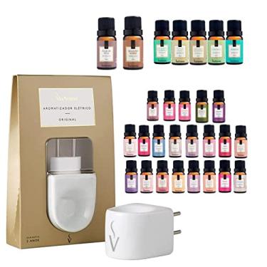 Imagem de Kit Difusor Porcelana com 10 Essências Sortidas Via Aroma