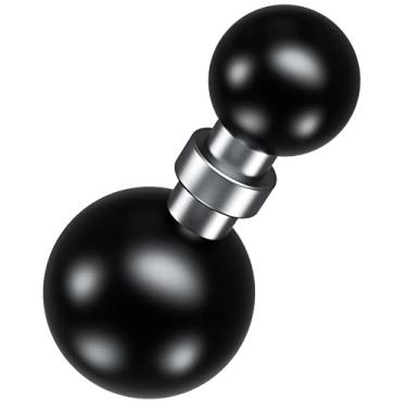 Imagem de BRCOVAN Adaptador de esfera de 1 polegada / 25 mm a 17 mm para montagens RAM Tamanho B Braço de soquete duplo e Garmin 17 mm Padrão de montagem de bola giratória Suporte GPS