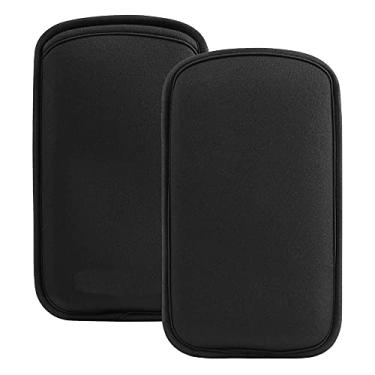 Imagem de 2 peças capa universal para celular fina neoprene à prova de choque bolsa para iPhone 16 Plus 16 Pro Max 15 14 Pro Max Samsung Galaxy S25 Ultra S24 Ultra S4 FE A15 A55 A16 A25 A35 A55 A26 A36 Preto
