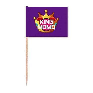 Imagem de Marcadores de palito de bandeira de carnaval brasileiro para decoração de festa