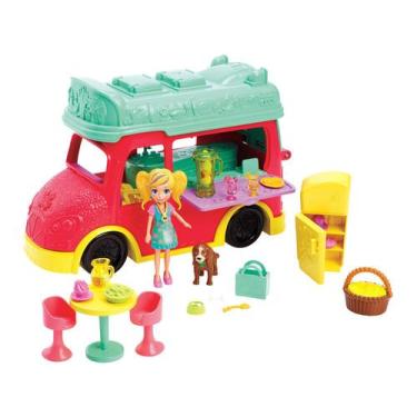 Imagem de Boneca Polly Pocket Smoothies Food Truck 2 Em 1  - 25cm Mattel