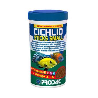 Imagem de Alimento Prodac Cichlid Sticks Small Para Peixes 90G