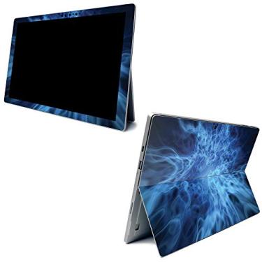 Imagem de Película MightySkins para Microsoft Surface Pro 7 - Chamas Místicas Azuis | Capa protetora de decalque de vinil durável e exclusiva | Fácil de aplicar, remover e mudar estilos | Feito nos EUA