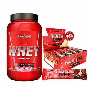 Imagem de Nutri Whey Protein 900g Baunilha - Integralmedica + Protein Crisp Bar - 12 Unidades 45g DUO CRUNCH IntegralMedica