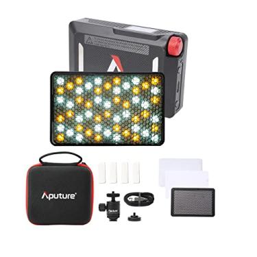 Imagem de Aputure MC Pro RGBWW LED na câmera Luz de vídeo, temperatura 2000K-10000K Suporte atração magnética Proteção IP65 15 efeitos de luz integrados e controle de aplicativos