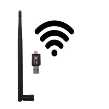 Imagem de Puveini Antena Wi-fi Wireless Notebook Pc Adaptador 1800mbps USB 1800 Mbps