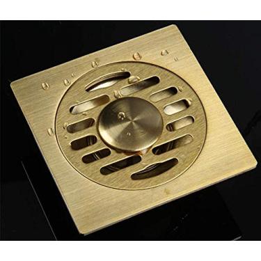 Imagem de Ralo de piso de chuveiro Filtro de grelha de cobre ultra-espesso Ralo de piso de cobre ultra-espesso, desodorizante, antibloqueio, ralo de piso, máquina de lavar roupa, ralo, ralo de piso
