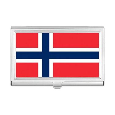 Imagem de Carteira de bolso com bandeira nacional da Noruega, país da Europa, porta-cartões