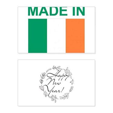 Imagem de Made in Ireland Country Love New Year Festival Cartão de felicitações Bless Message Present