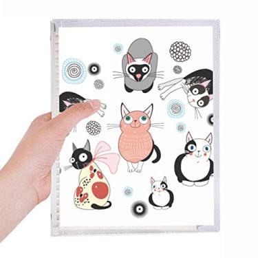 Imagem de Caderno de animais de estimação fofo para família de gatos soltos diário recarregável