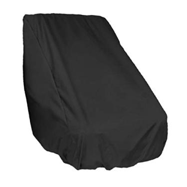 Imagem de Gazechimp Capa de assento para barco, tecido Oxford resistente, capa resistente ao clima impermeável, capa de banco para barco, helme, preto