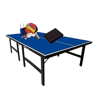 Imagem de MESA PING PONG MDF 18MM - KLOPF 1019 + KIT TÊNIS DE MESA - 5030 + Capa Impermeável