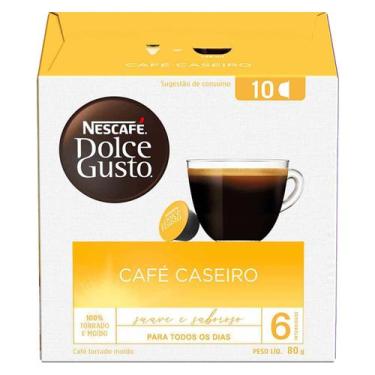 Imagem de Café Em Cápsula Nescafé Dolce Gusto Caseiro 80G 10 Caps