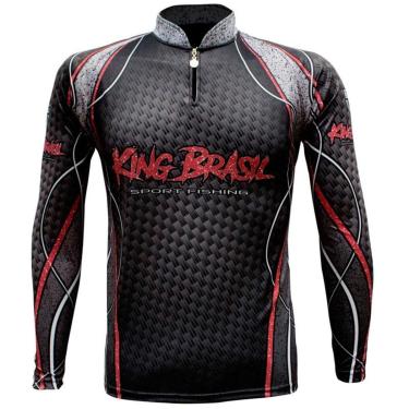 Imagem de Camiseta de Pesca Sublimada King Brasil Masculino-Masculino