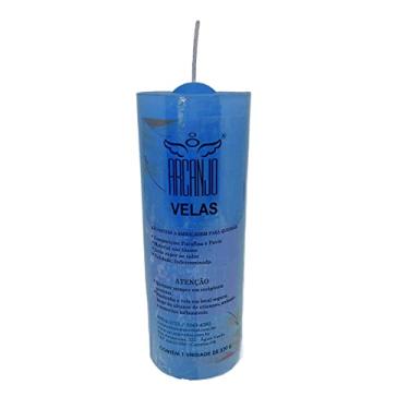Imagem de 12 velas votivas 7 dias 330g (Azul claro)