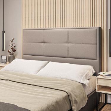 Imagem de Cabeceira Estofada Queen 160cm Corino Monte Carlo Dobuê