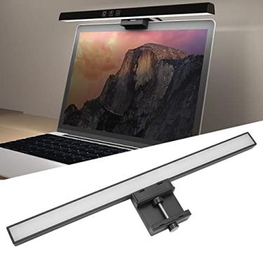 Imagem de Zopsc Barra de luz de monitor de computador, luzes LED de tela de monitor com regulação automática, controle de toque, lâmpada de monitor de computador com temperatura de 3 cores para cuidados com os olhos para escritório em casa