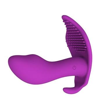 Imagem de Vibrador Feminino 10 Velocidades Com Controle Remoto Masturbador Ponto G e Estimular Clitóris Sexual (Roxo)