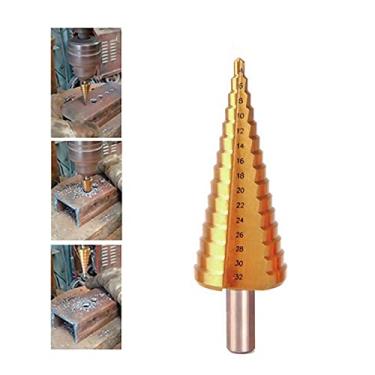 Imagem de Broca Cônica Escalonada 4 A 32MM Aço Rápido HSS 15 Escalas