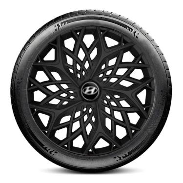 Imagem de Calota LC153 Hyundai Aro 13 Preta Fosca Moove Escolha carro