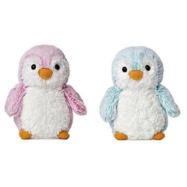 Imagem de Aurora Rosa e Azul Pom Pom Pinguim 6 polegadas Pacote de pelúcia