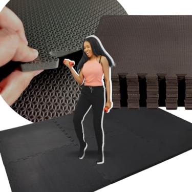 Imagem de Kit 8 Tapete EVA Infantil Tatame Bebe Criança Placa de 50x50cm 10mm Área de 2m² Diversas Cores Brinquedoteca Atividades