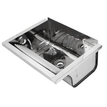 Imagem de Tanque Reto 82x47x26 Alto Brilho 47 Litros Parede Docol Aço Inox