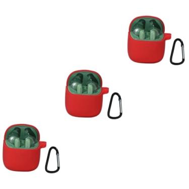 Imagem de HEMOTON 3 Pecas Caixa de silicone Capa de silicone para fones de ouvido prática e durável Capa de silicone para fones de ouvido resistente a arranhões duro capa protetora fone de ouvido